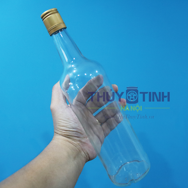 Chai thủy tinh trơn 300ml 750ml dáng Vodka Hà Nội