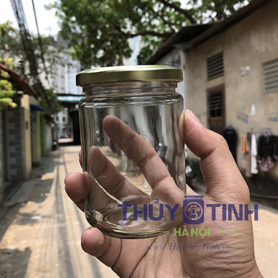 Hũ tròn nắp thiếc 350ml